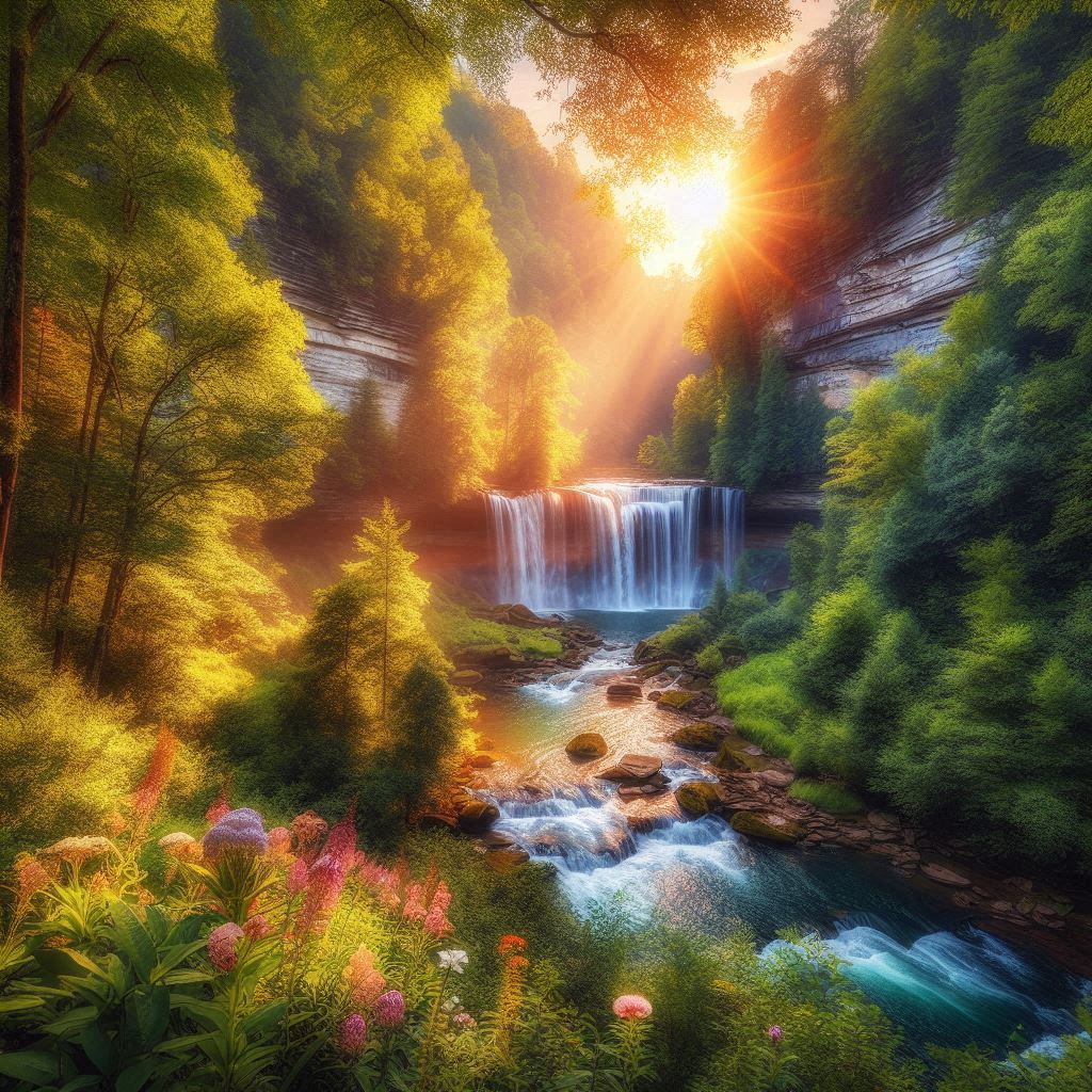 Cumberland Waterfalls in Kentucky